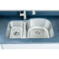 thumbnail image 5 of Wells Sinkware CMU3221-79D 32 in. 18 Gauge Undermount 30-70 Double Bowl Stainless Steel Kitchen Sink, 5 of 5