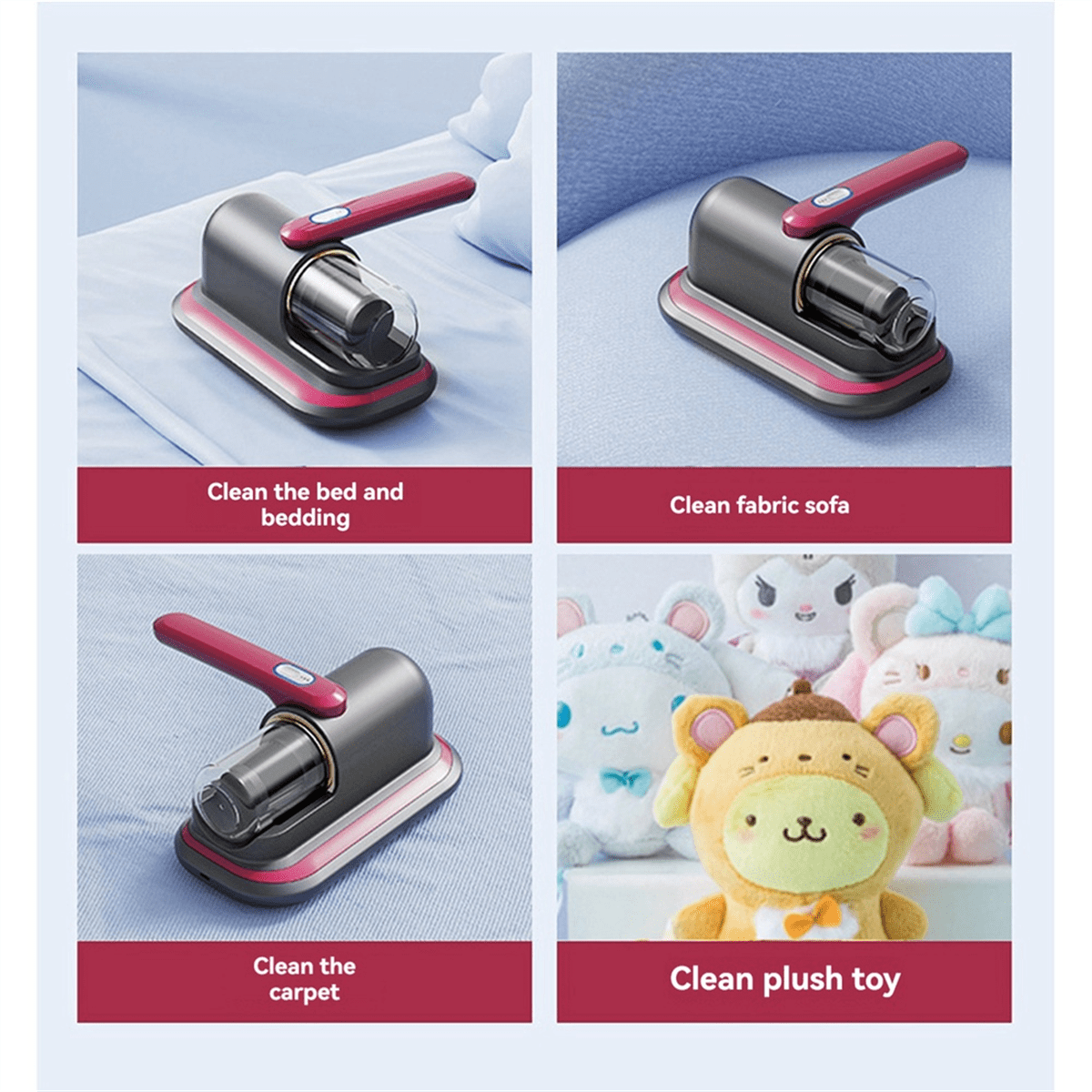 Vacuum Cleaner Mite Removal Wireless Portable Instrument Handheld Vacuum Mite Eliminator Dust-Collecter Cleaning Machine