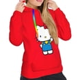 thumbnail image 5 of Lsque Sanrio Pattern Casual Women's Hoodie,Hooded Sweatshirt with Kangaroo Pocket,Pullover Hoodie with Eye-catching Drawstrings-XX-Large, 5 of 8