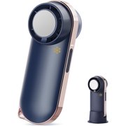 Instant Icy Cooling Mini Fan – Handheld with Thermo-Tech Cold Disc for Direct Skin Relief + 100-Speed Turbo Fan – Rechargeable, Portable for Travel, Sports, Events, & Hot Flashes