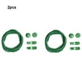 thumbnail image 3 of Maytalsory 2pair Elastic Latex Shoe Lace With Stylish Spring Buckle For Preventing Slipping And Prevent Green, 3 of 6