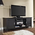thumbnail image 6 of Pemberly Row Traditional Wood Sliding Door TV Console for TVs up to 70" in Black, 6 of 8