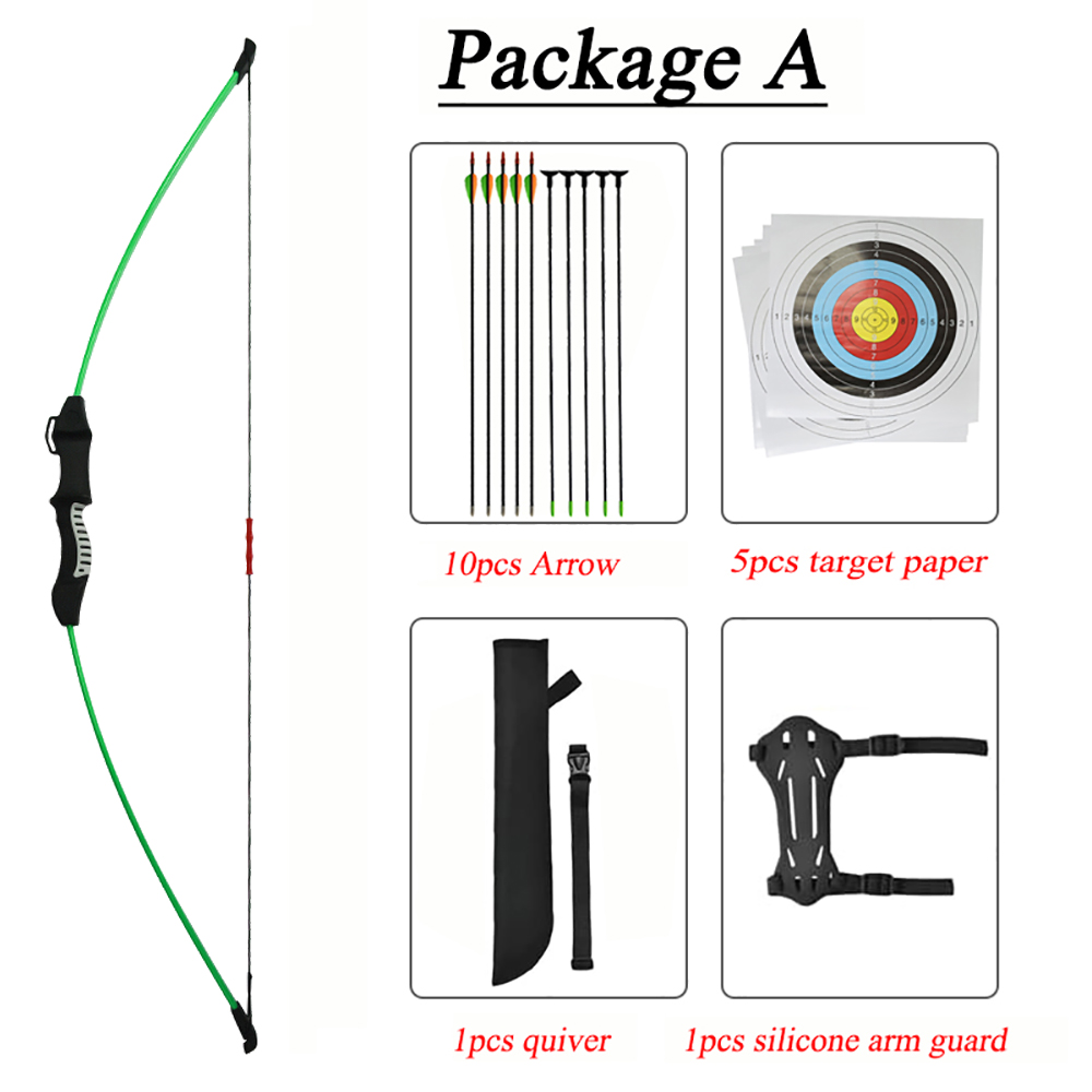 Runzkzy Bow and Arrow for Teens Beginner Archery Shooting Practice Compound Bow Training Set