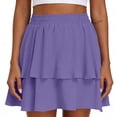 thumbnail image 2 of Sentmoon Mini Skirt High Waist Women Skirts Trendy Solid Color Regular Fit Short Skirt for Everyday Casual Wear S-2XL, 2 of 6