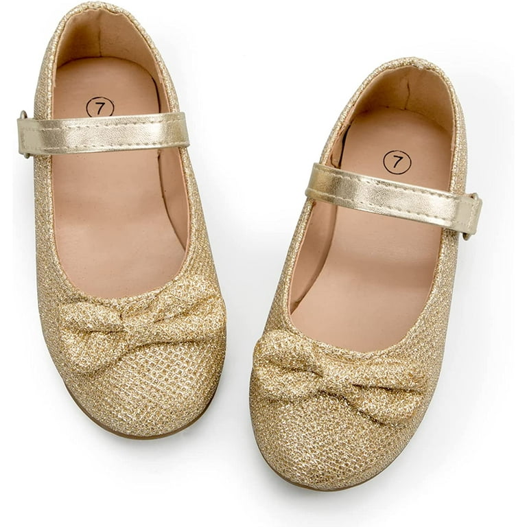 Children's Toy Gold Baby Doll Shoes Kushyshoo Kids' Gold