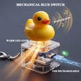 thumbnail image 4 of LED Glowing Fidget Clicker Toy, Mechanical Switch Stress Relief Keychain for Kids & Adults, Cute Animal Duck/Frog/Lizard Decompression Toy, Type-C Rechargeable, Pocket-Sized Gift, 4 of 8