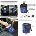 thumbnail image 4 of Xixirimido Wolf Butterfly Galaxy Print Car Front Seat Covers 12Pcs Set with Steering Wheel &Seat Belt Cover Car Trash Can Armrest Cover Air Vent Bag Rear View Mirror Cover Cup Coasters Kychain, 4 of 7