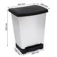 thumbnail image 1 of bote para basura de pedal duo 25l, 1 of 4