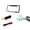 white light-Double Toggle Licens, variant on Car License Frame Number with IR LED Backup Rear View Parking Assistant Camera Monitor Waterproof