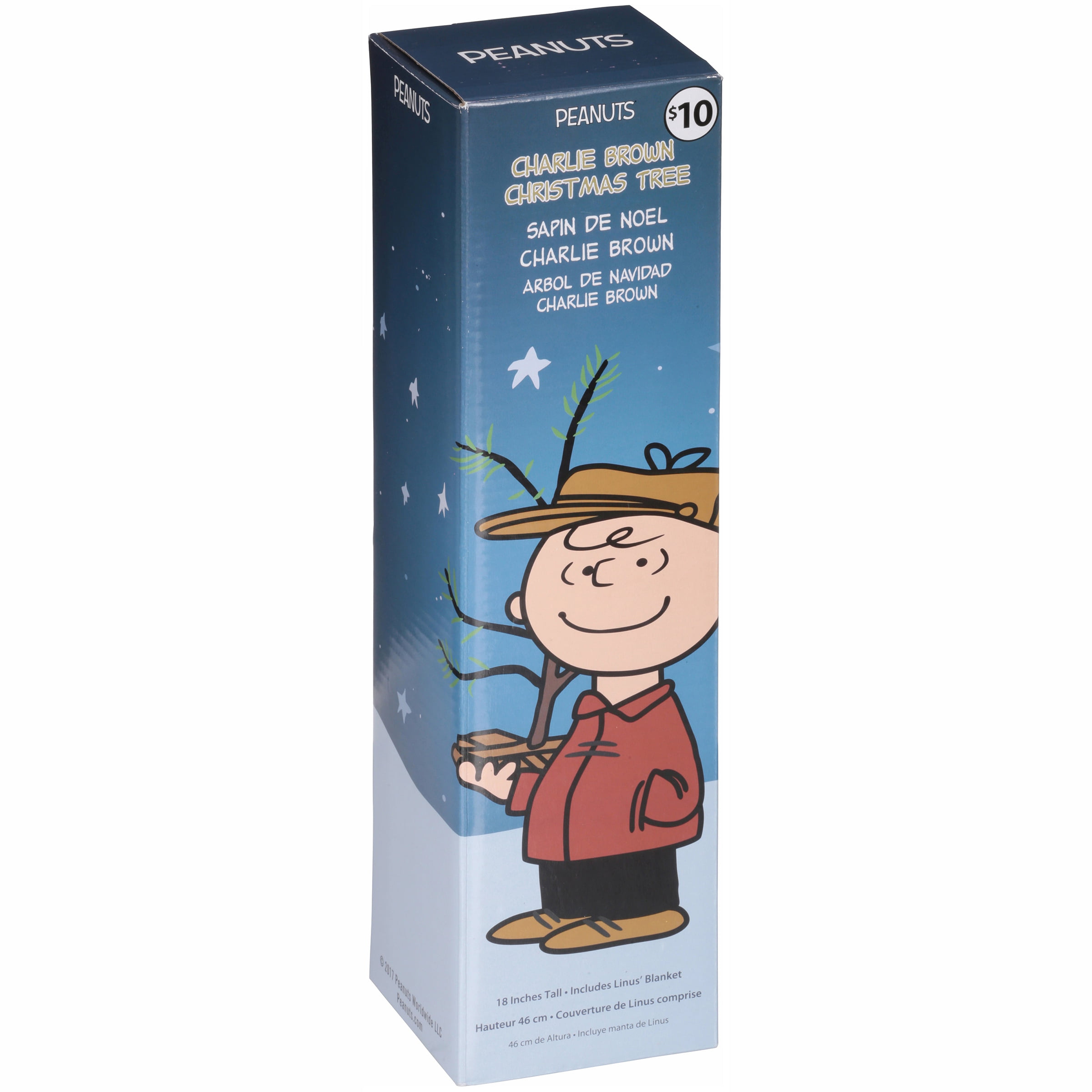Product Works 18-Inch Peanuts Charlie Brown Christmas Tree with Linus Blanket