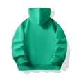 thumbnail image 4 of Boys Hoodies Green Full Zip Up Hoodies Casual Long Sleeve Sweatshirts Winter Clothes Child Clothes for Girls 7-8 Years Boys Girls Fashion, 4 of 7