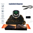 thumbnail image 5 of EMS Foot Massager Neuropathy Mat - Electric Feet Massage Machine: Pulse Acupoints Bioelectric Plantar Fasciitis Massage for Pain Relief & Circulation, 5 of 8