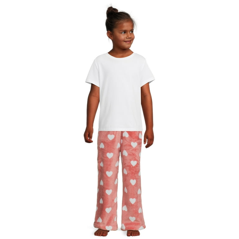 Wonder Nation Girls Plush Print Pajama Pants, Sizes 4-18 & Plus
