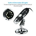 thumbnail image 3 of Homgeek USB Digital Microscope 1600X Magnification Camera 8 LEDs with Stand Compatible with Android Windows/ XP Win 7 8 10 Vista Linux Portable Handheld Inspection Magnifier, 3 of 7