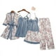 thumbnail image 1 of Set De Pijama Dama Sexi Ropa De Dormir Bata De Seda 5 Piezas Dara Baby  Vest069, 1 of 5