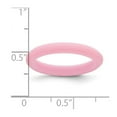 thumbnail image 2 of Silicone Pink 3mm Round Band Size 8 Ring for Women and Men, 2 of 2