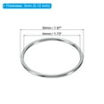 thumbnail image 2 of Uxcell 44mm Metal O Rings, 10 Pack 304 Stainless Steel Round Rings for Hardware Bags, 2 of 6