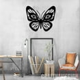 thumbnail image 3 of Craftnamesign Metal Butterfly Wall Art Led Light, Butterfly Metal Sign, 3 of 5