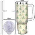 thumbnail image 4 of 30 oz Frog Tumbler with Handle and Straw, 30oz Insulated Stainless Frog Tumbler Coffee Travel Mugs Cup Water Bottle Frog Lovers Gifts for Women Girls, 4 of 6