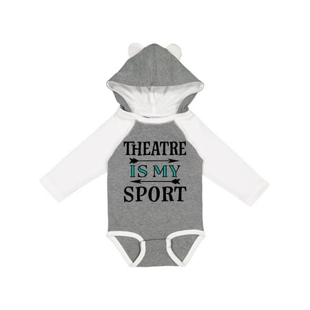 

Inktastic Theatre Is My Sport Drama Acting Gift Baby Boy or Baby Girl Long Sleeve Bodysuit