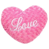 KCEHTA Hot Pink Heart Pillow, Large Fluffy Heart Shaped Throw Pillows, Love Pillows Decorative Throw Pillows for Bedroom Living Room, Christmas Valentine's Day Gifts for Women Girls