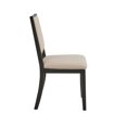 thumbnail image 4 of Weston Home Alta Wood Finish Cream Boucle Fabric Dining Chair, Set of 2, Black Oak, 4 of 8