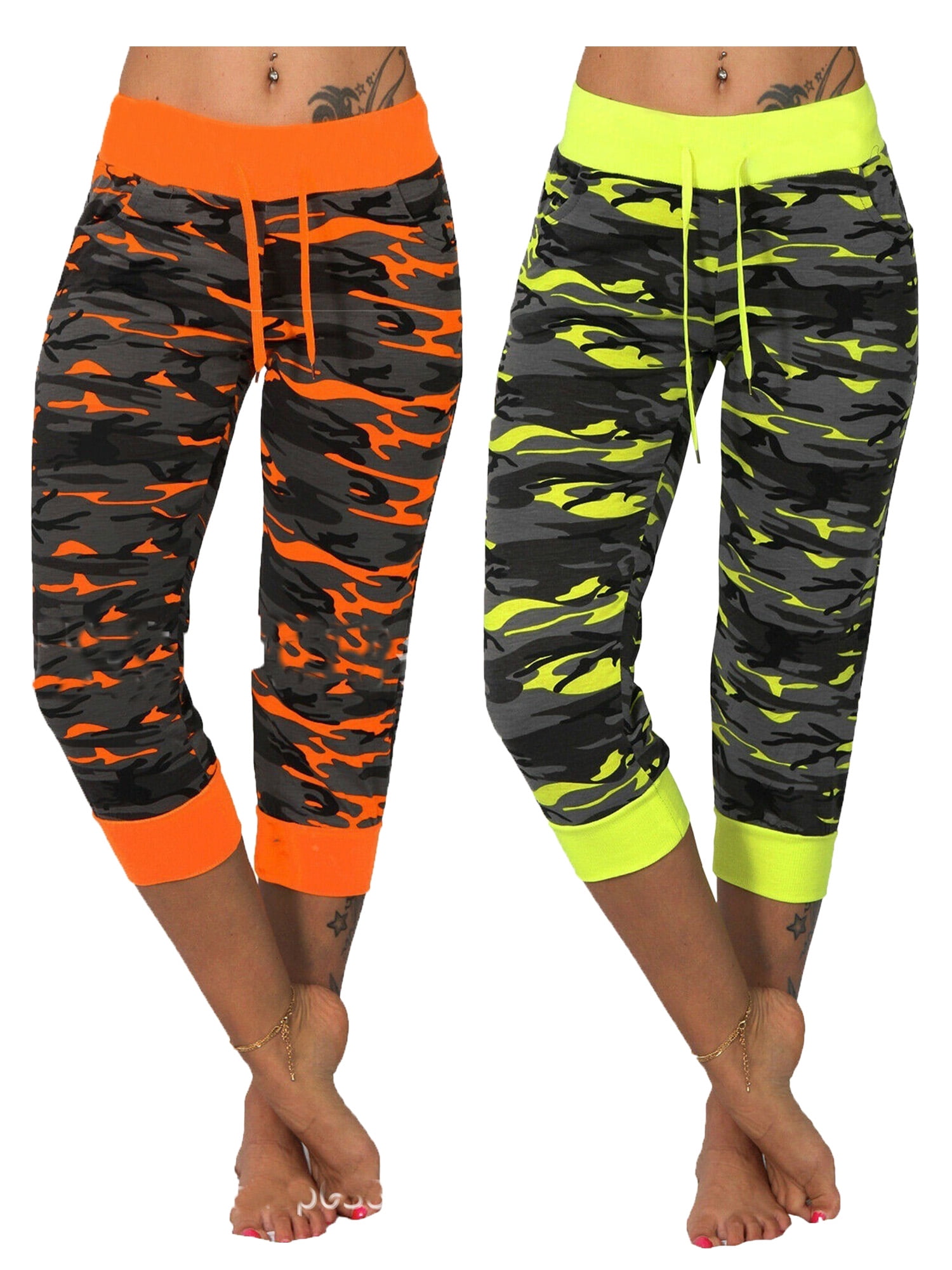 Size Camo Sports Yoga Crop Jeggings 