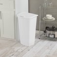 thumbnail image 6 of Sterilite 11 gal Plastic Swing Top Kitchen Trash Can, White, 6 of 8