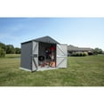 thumbnail image 3 of Arrow Elite 8 x 6 x 8 ft Anthracite Steel Storage Shed, 3 of 17
