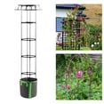 View of Ayelon Trellis 34-in W x 46-in H Green Steel Garden Trellis For ...