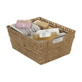 thumbnail image 5 of Simplify 3 Pack Multi-Sized Set Rattan Storage Tote Baskets, Natural, 5 of 10