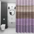thumbnail image 4 of Vintage Wood Grain Shower Curtain for Bathroom Decor, Brown Light Purple Grain Farmhouse Waterproof Fabric Shower Curtain, 72"x84" Set with 12 Hooks, 4 of 9