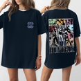 thumbnail image 1 of Pop cazadora para niña Round-Neck Printed Anime Trio Poster T Shirt （Navy）, 1 of 4