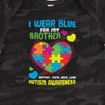 thumbnail image 4 of Inktastic I Wear Blue for My Brother Autism Awareness Boys or Girls Baby Bodysuit, 4 of 5