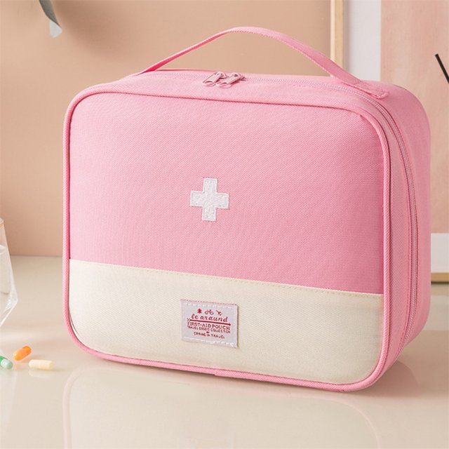 Sac de Premiers Soins, Pochette de Premiers Soins Vide, Mini Sac Médical Portable, Sac de Rangement Multifonction pour Médicaments d'Urgence pour Camping Randonnée Voyage Urgence en Plein Air