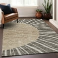 thumbnail image 6 of Addison Rugs Mayfield Washable Transitional Abstract Chocolate Rectangle Rug, 3' x 5', 6 of 6
