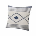thumbnail image 6 of 20" X 20" Blue And White 100% Cotton Coastal Zippered Pillow, 6 of 10
