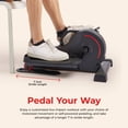 thumbnail image 4 of Sunny Health & Fitness Smart Under Desk Electric Motorized Elliptical Machine Rehibition Therapy Trainer SF-E3959SMARTG, 4 of 9