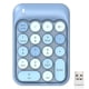 thumbnail image 1 of Teclado numérico inalámbrico 18 teclas Mini Round KeyCap 2.4Ghz Teclado con suministros de tablero de teclas de escritorio receptor para la computadora PC colorida azul Inevent EL023356-03B, 1 of 7