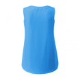 thumbnail image 3 of Alueeu 2022 Summer Tank Top for Women V Neck Solid Color T-Shirt Blue XXL, 3 of 8