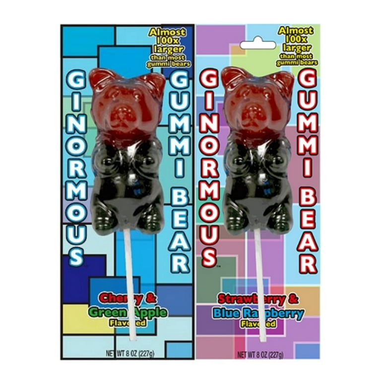 Giant Gummy Bear  on a Stick-Bubblegum