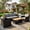 Light Gray, variant on Patio Furniture Set 1 Piece - All-Weather - Rattan Wicker Outdoor Patio Conversation Set, Modular Sectional Sofa for Backyard, Garden, Patio, Poolside