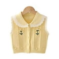 thumbnail image 2 of KYAIGUO Baby Kids Cardigan Sweater Fashion Vest Sleeveless Pullover Knitted for Toddler Infant Girls 1-6 Years Old, 2 of 9
