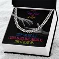 thumbnail image 3 of My Funny Valentine You Are My Kind Of Love Gift for Gay Husband or Boyfriend Snoring AF Cuban Chain Gift, Cuban Link Chain, Stainless Steel or Yellow Gold, Message Card & Gift Box, 3 of 5