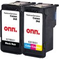 thumbnail image 3 of onn. Remanufactured Canon PG245 Black & CL246 Tri-Colour Ink Cartridge, 2 pack, (360229721), 3 of 4