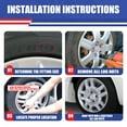 thumbnail image 4 of 16 inch 2007-2012 Nissan Sentra Hubcaps,Wheel Rims Covers Compatible With Steel Wheels,Bolt-On Installation,PP,4Pcs,Lacquer, 4 of 7