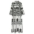 thumbnail image 4 of Womens V-Neck Fashion Printing Casual Dress, 4 of 6