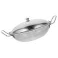 thumbnail image 2 of Set of Kitchen Cooking Pan Stainless Steel Cooking Pan Reusable Kitchen Pan Home Cookware, 2 of 6