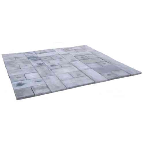 Natural Concrete Products Rundle Stone Gray Concrete Patio On A Pallet Paver Kit Walmart Com
