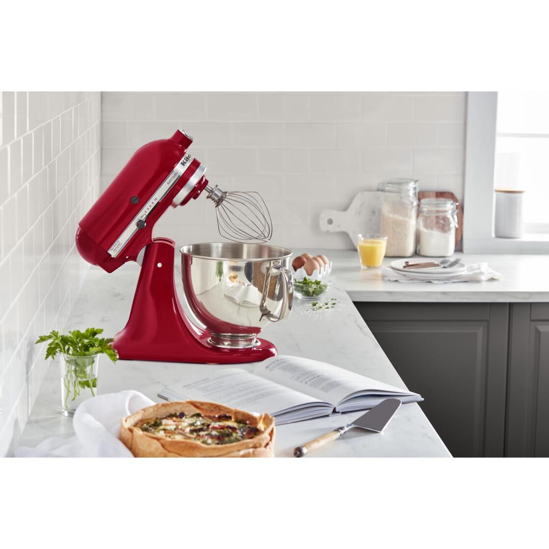 KitchenAid® Artisan® Series 5 Quart Tilt-Head Stand Mixer, Empire Red, KSM150PS - image 8 of 9